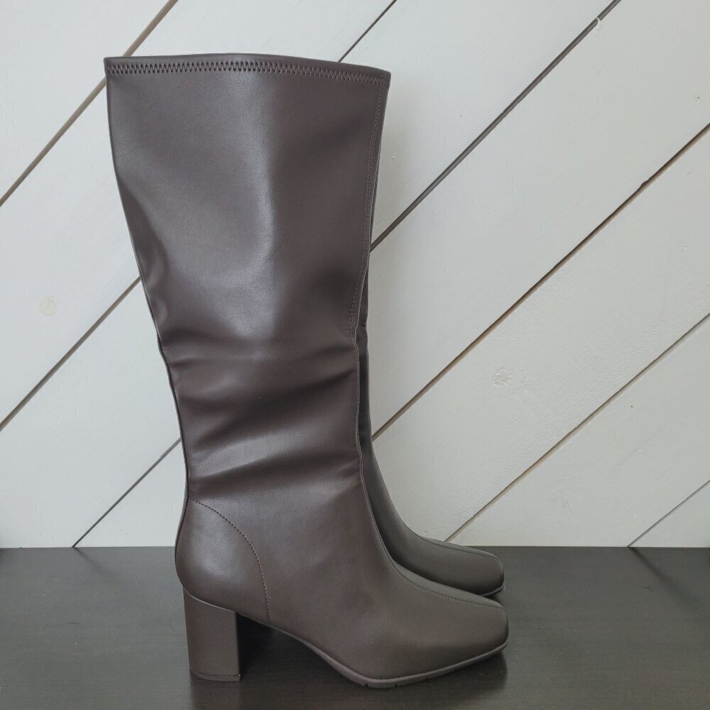 NEW Aerosoles Micah Womens 11M Knee-High Brown Riding Boots